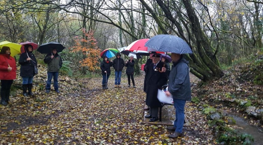 unveiling memorial bench