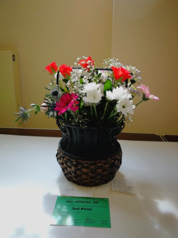 white, pink and red flowers