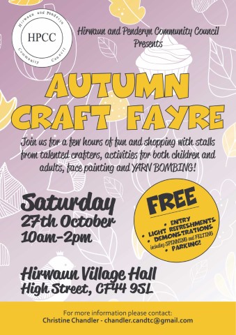 autumn craft fair poster